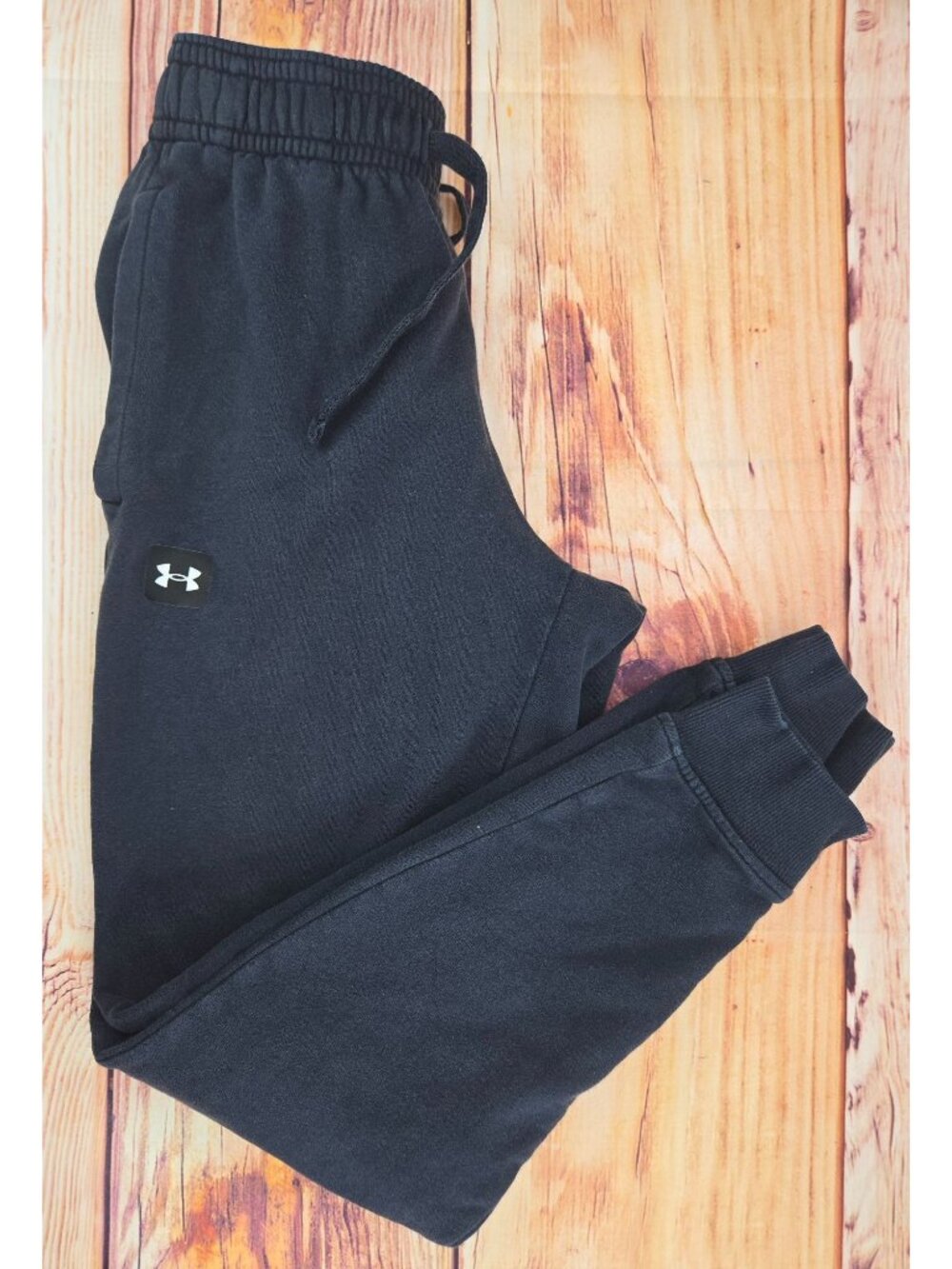 Under Armour Mens Black Loose Fit Jogger Pants Small